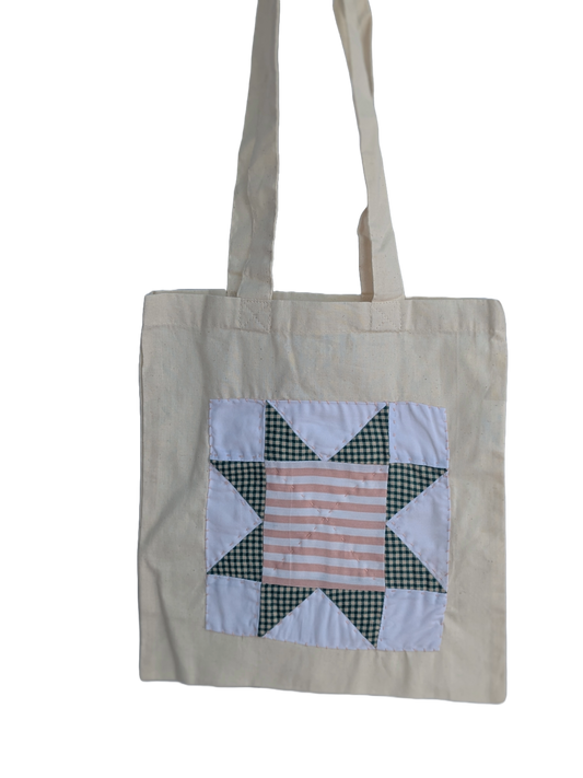 Sawtooth Star Patchwork Tote