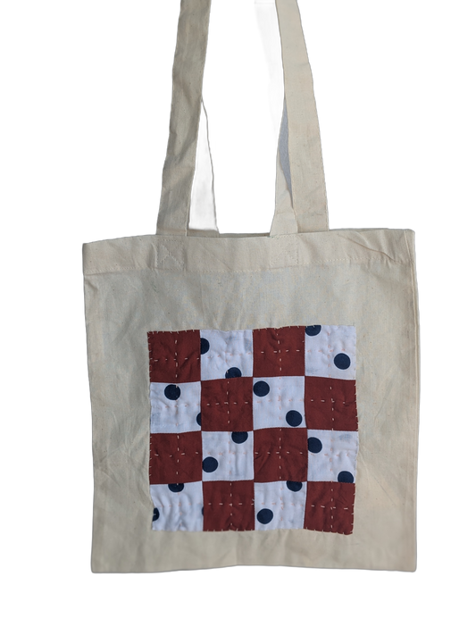 Checkerboard Patchwork Tote