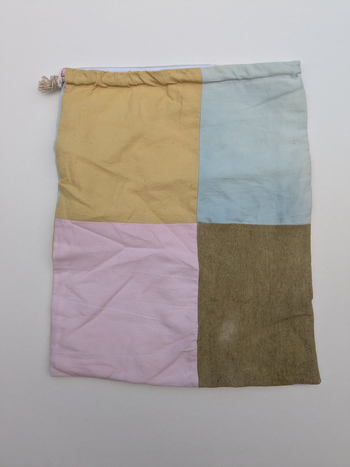 Plant Dyed Drawstring Bag