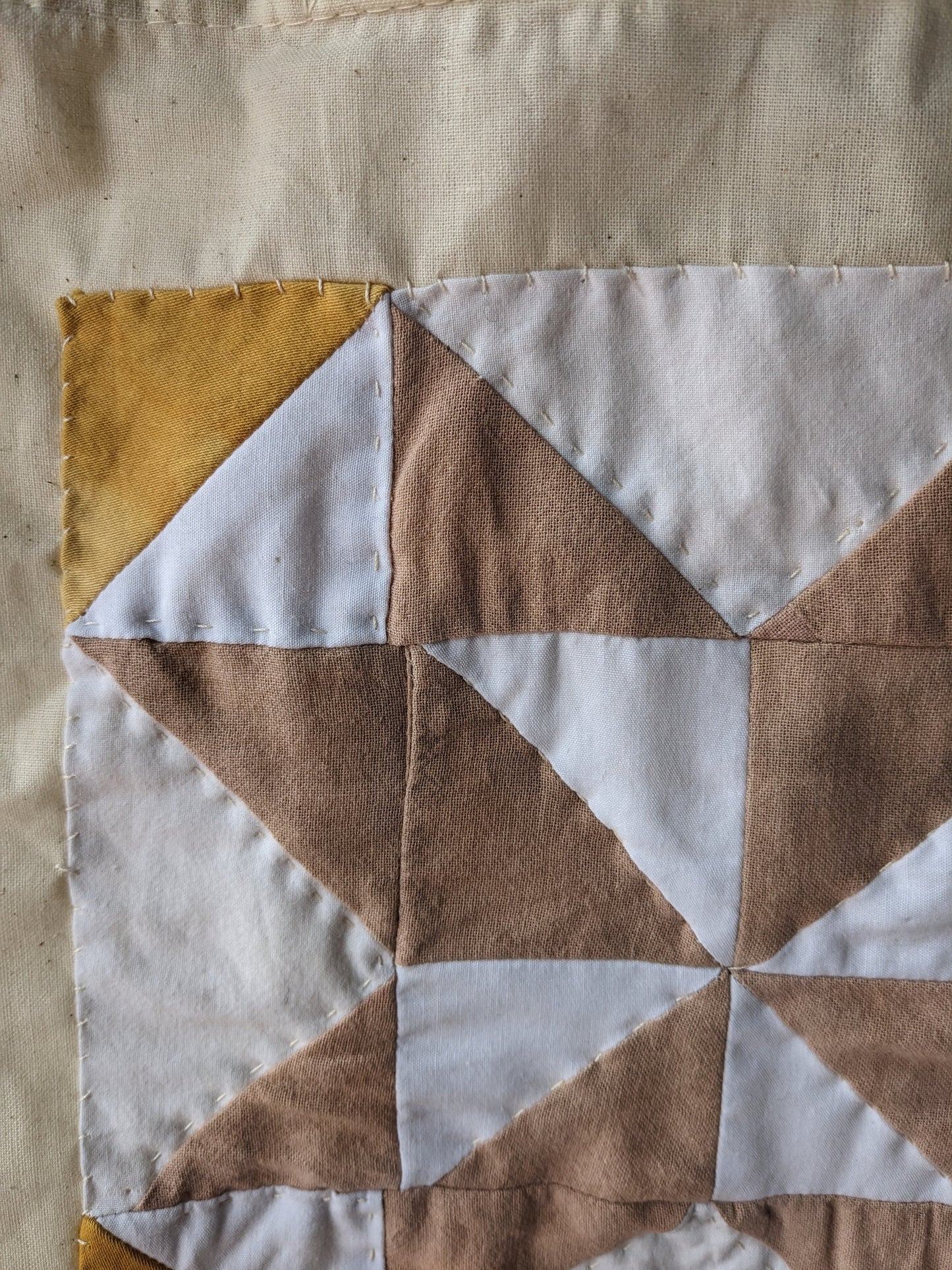 Plant Dyed Patchwork Tote