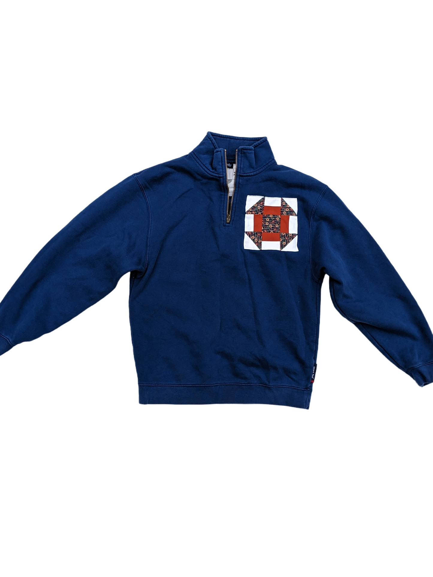 Churn Dash Zippered Pullover