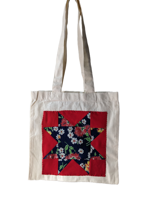 Sawtooth Star Patchwork Tote