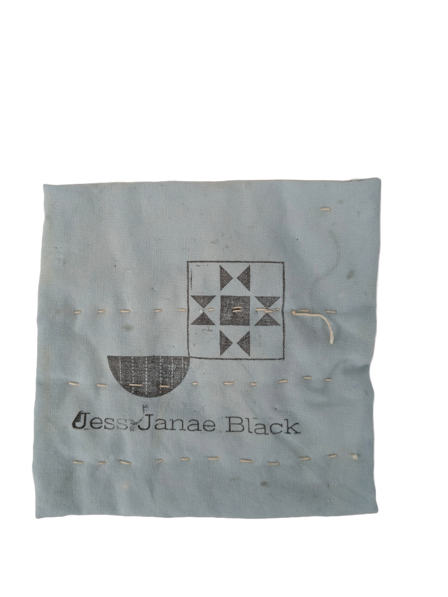 Naturally Dyed Checkerboard Mug Rug