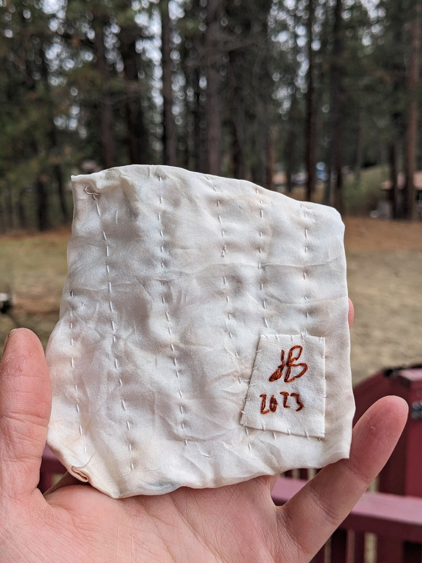 Hand-stitched Silk no.3