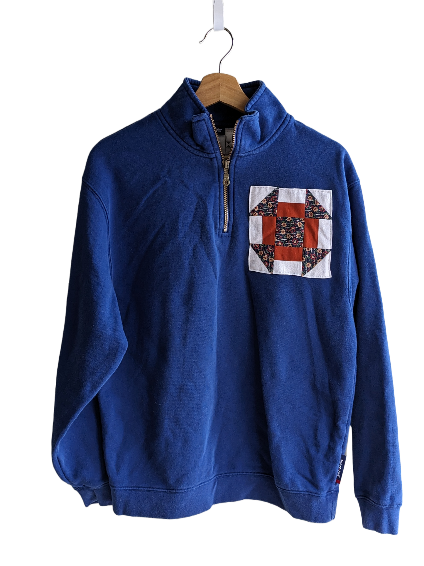 Churn Dash Zippered Pullover