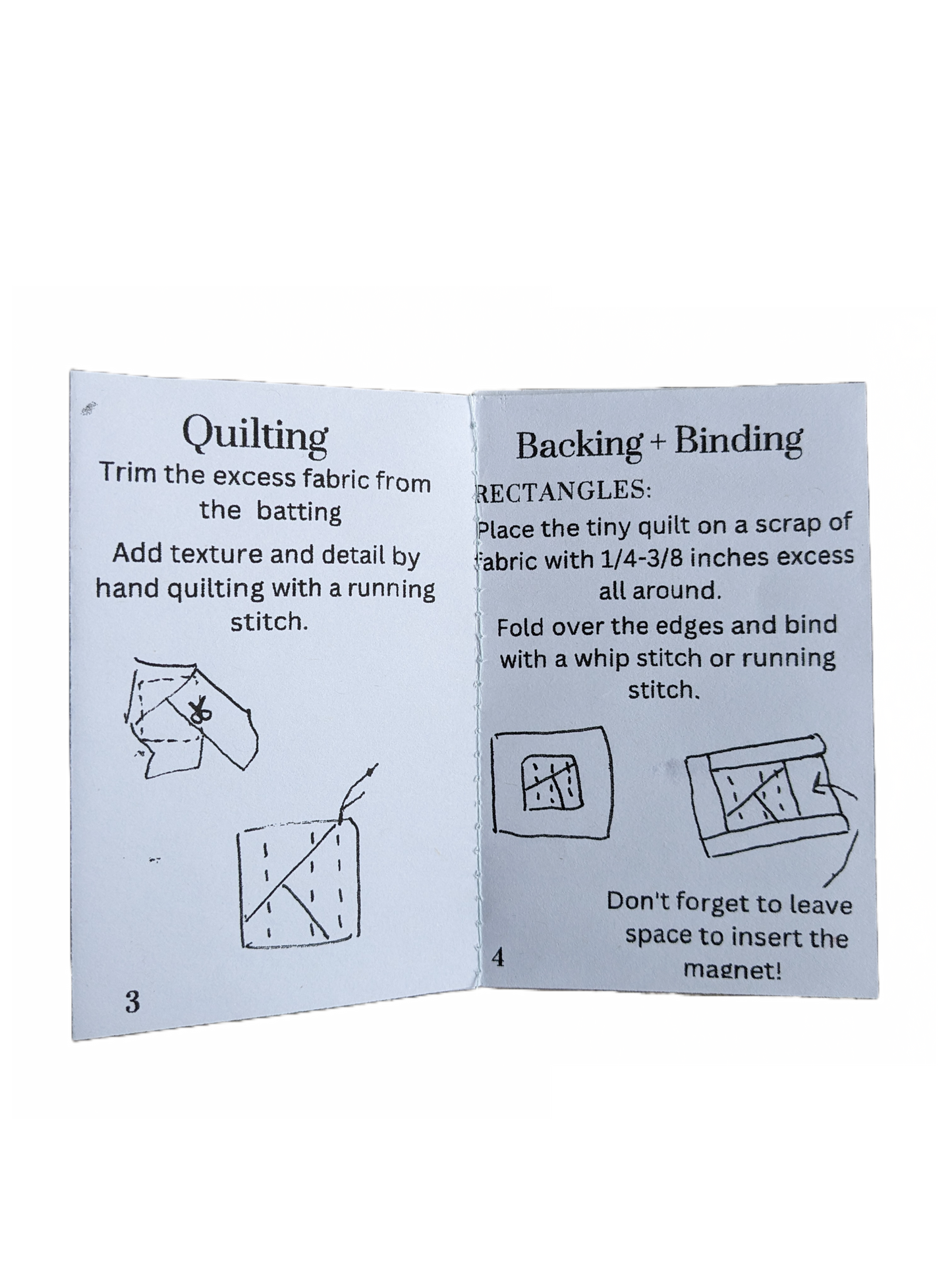 How to Make a Quilted Magnet Mini-Zine