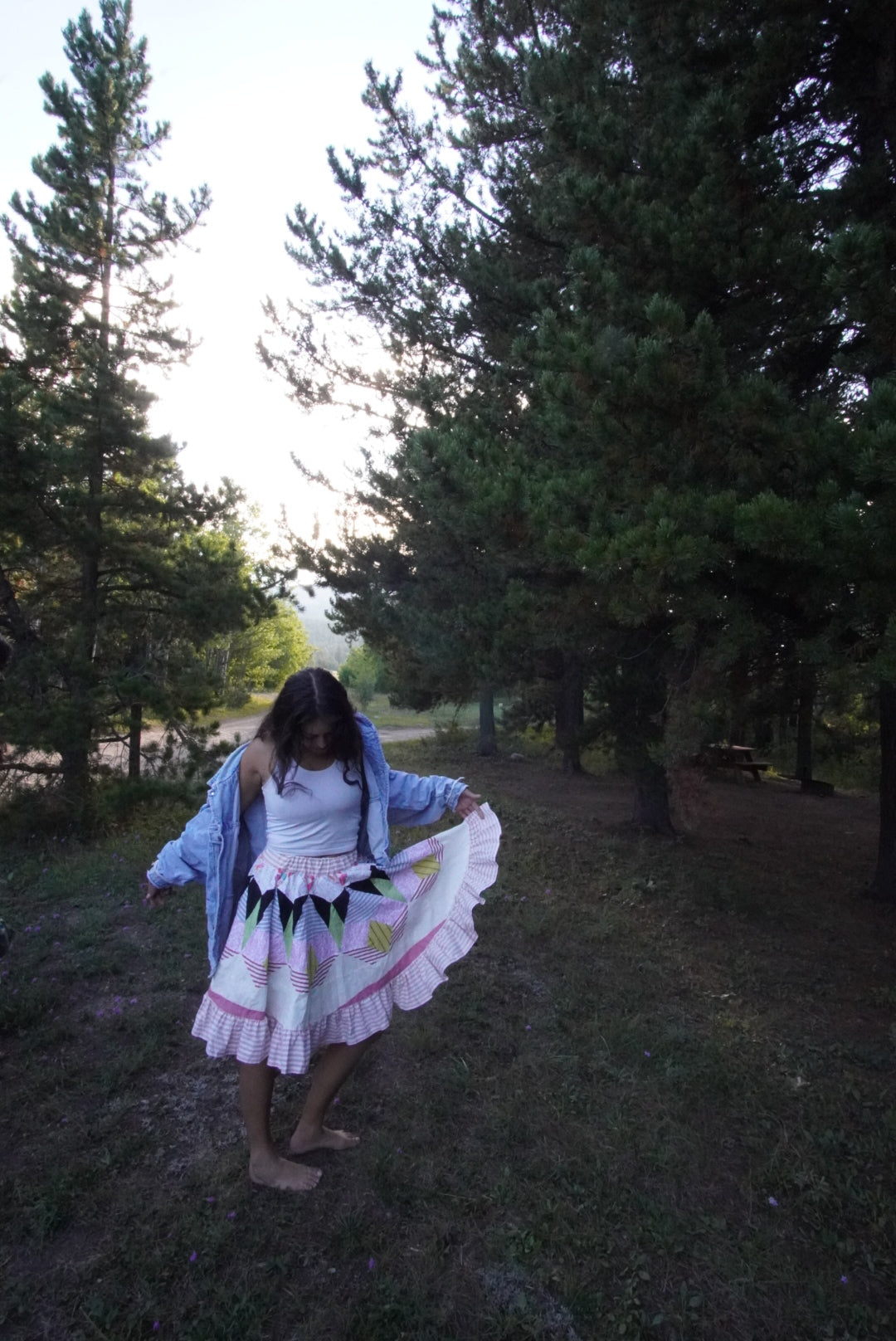 Patchwork Dancing Skirt- S