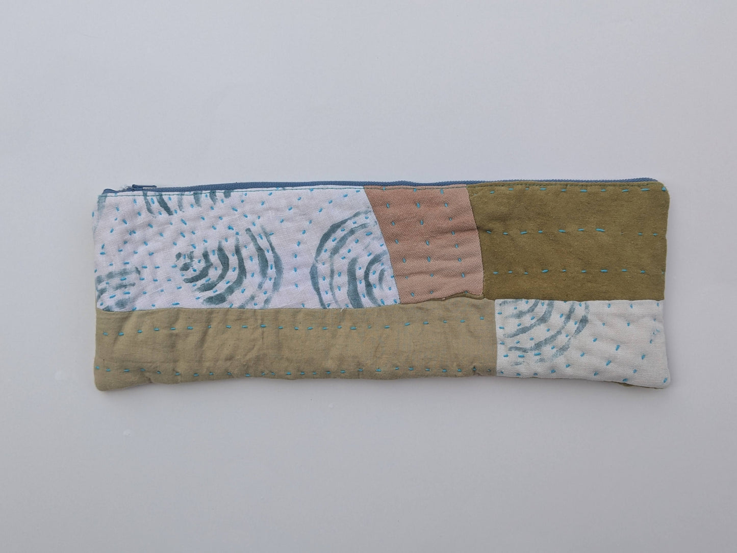 Indigo Waves Pencil Pouch