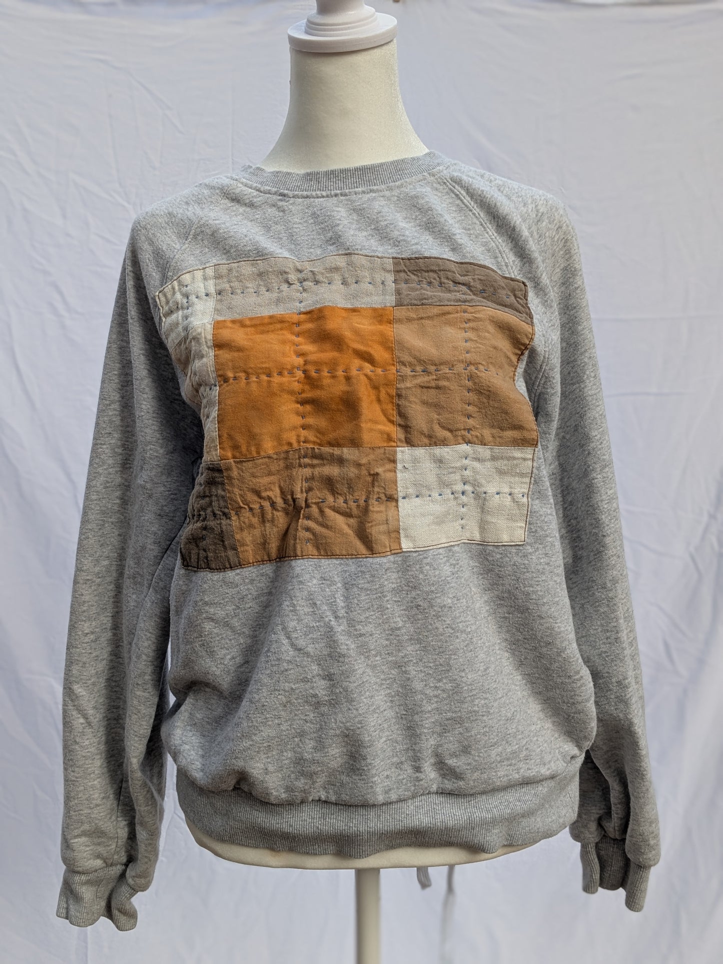 Plant-Dyed Plaid Pullover