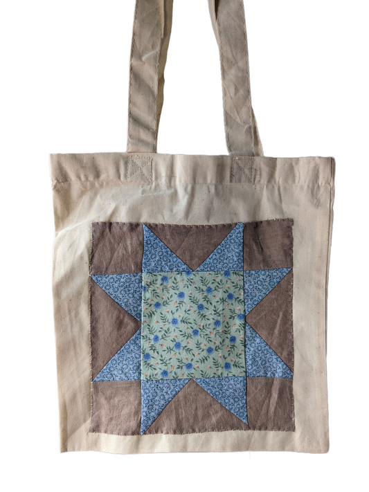 Sawtooth Star Patchwork Tote