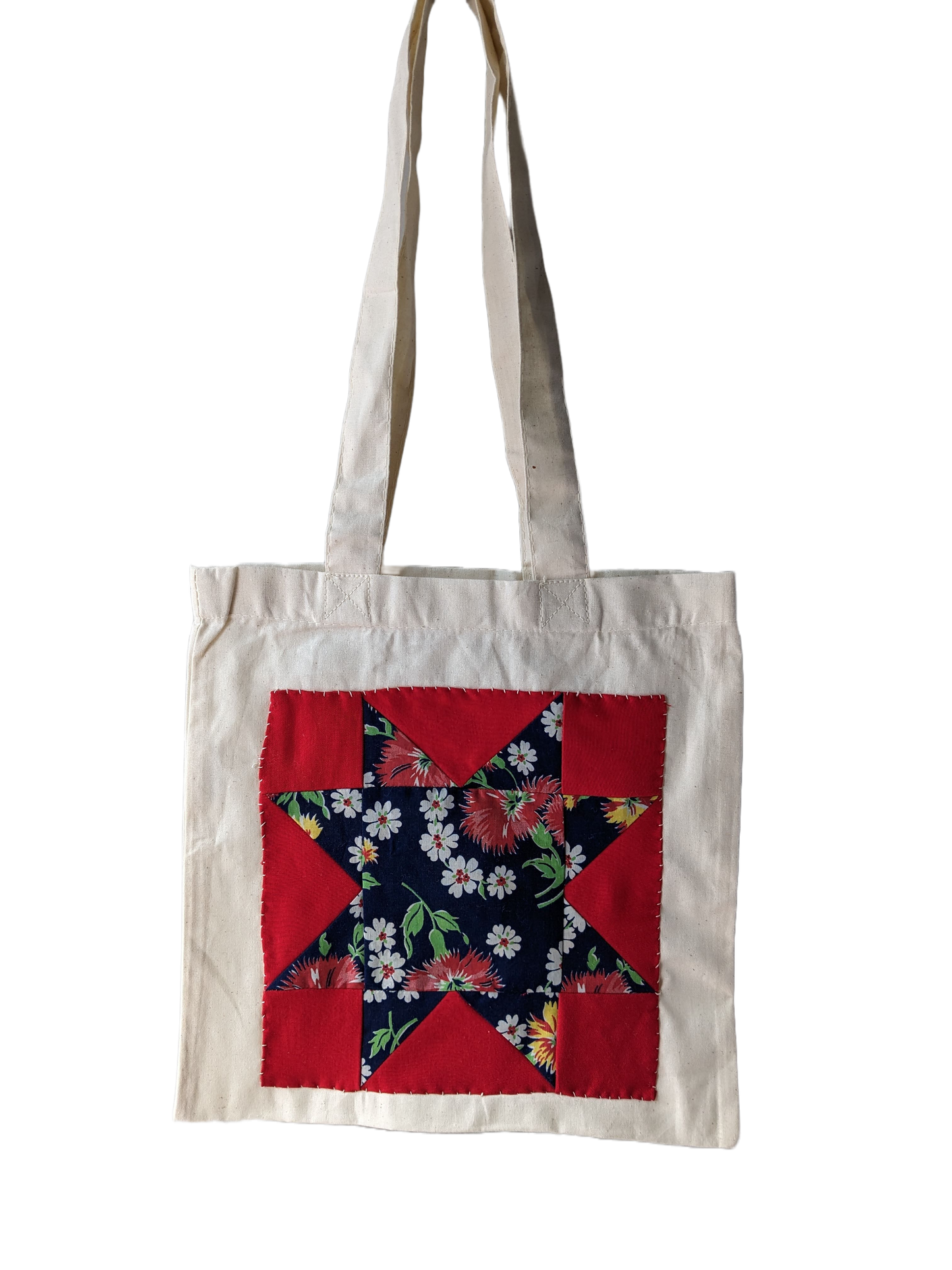 Sawtooth Star Patchwork Tote