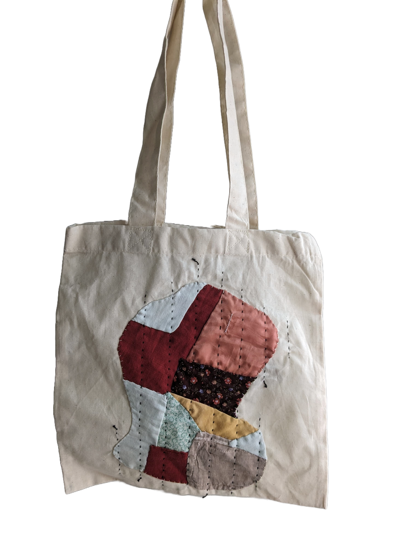 Organic Lines Patchwork Tote