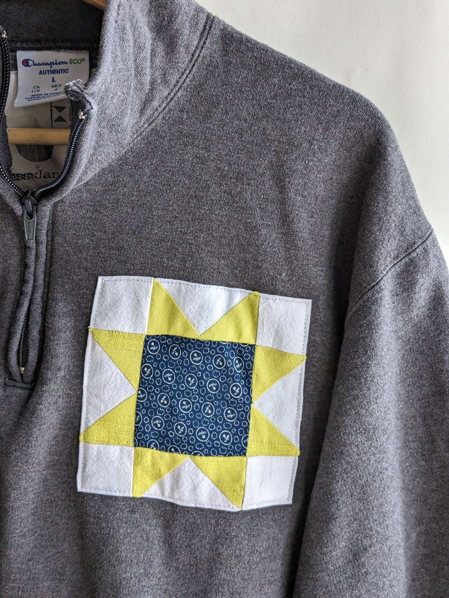 Sawtooth Star Zippered Pullover