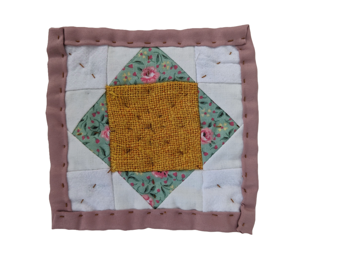 Inset Squares Mug Rug